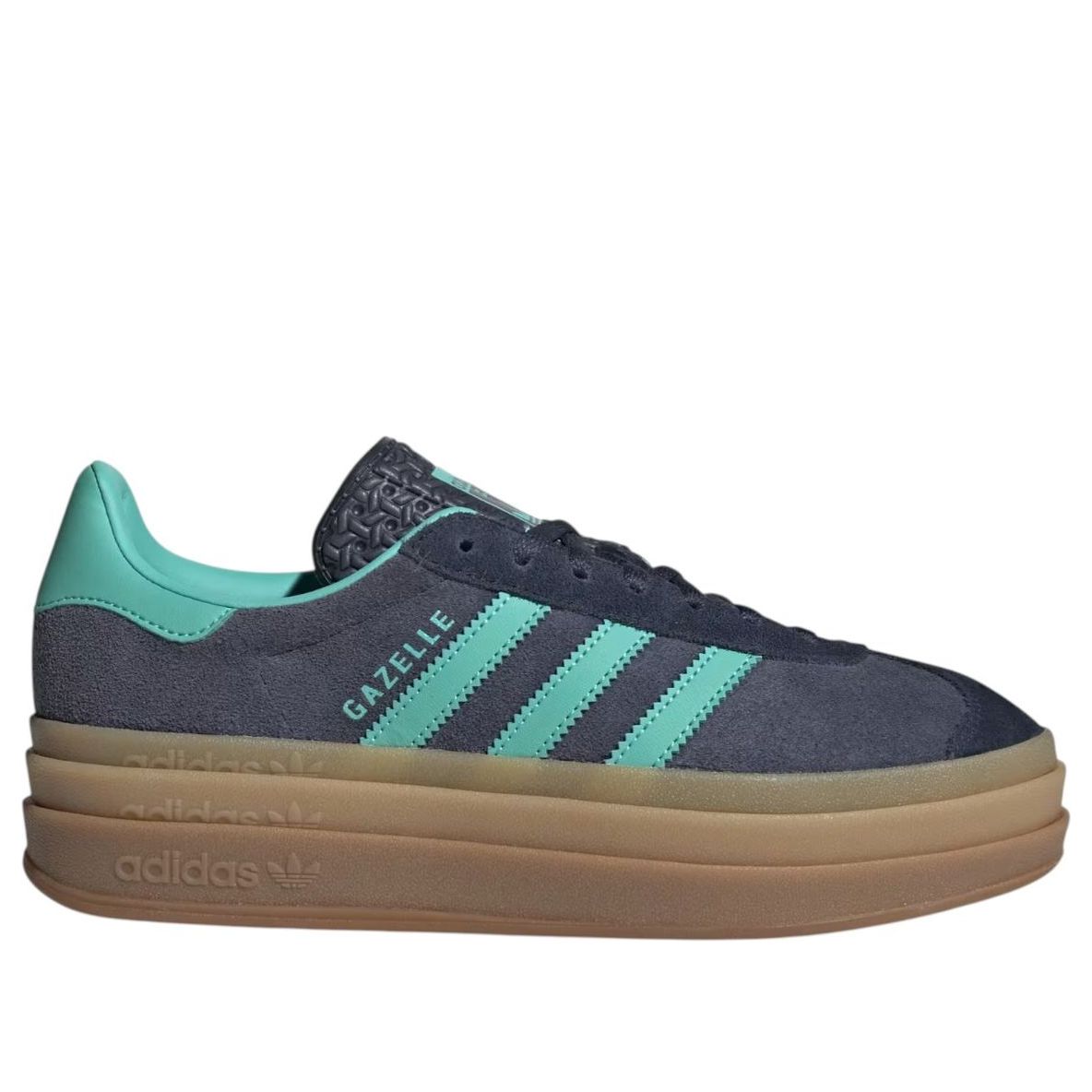 Кроссовки (WMNS) adidas Gazelle Bold 'Shadow Navy Acid Mint' — фото 2