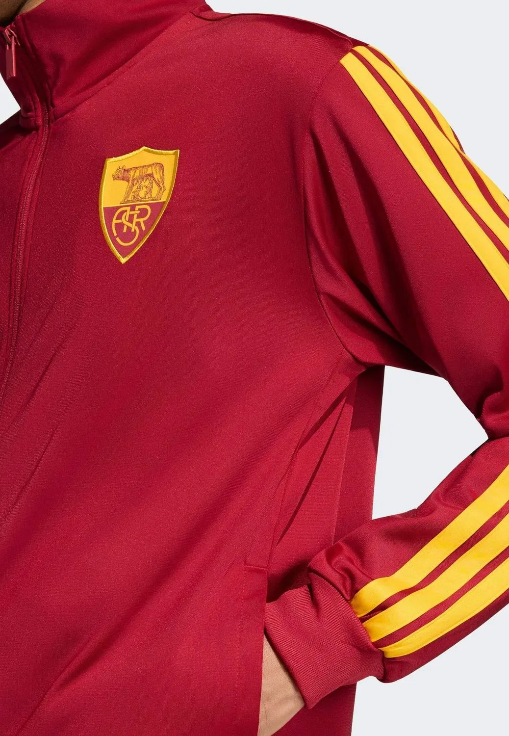 Спортивная куртка As roma dna track top - training jacket Adidas Performance, Team Victory Red — фото 3