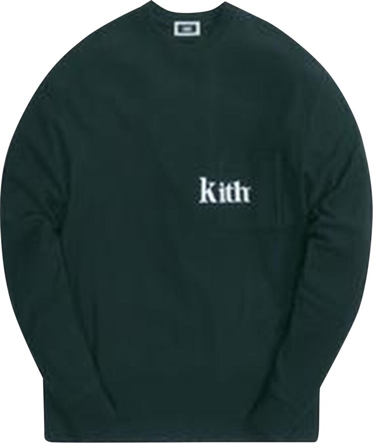 

Лонгслив Kith Long-Sleeve Quinn Tee 'Stadium', зеленый