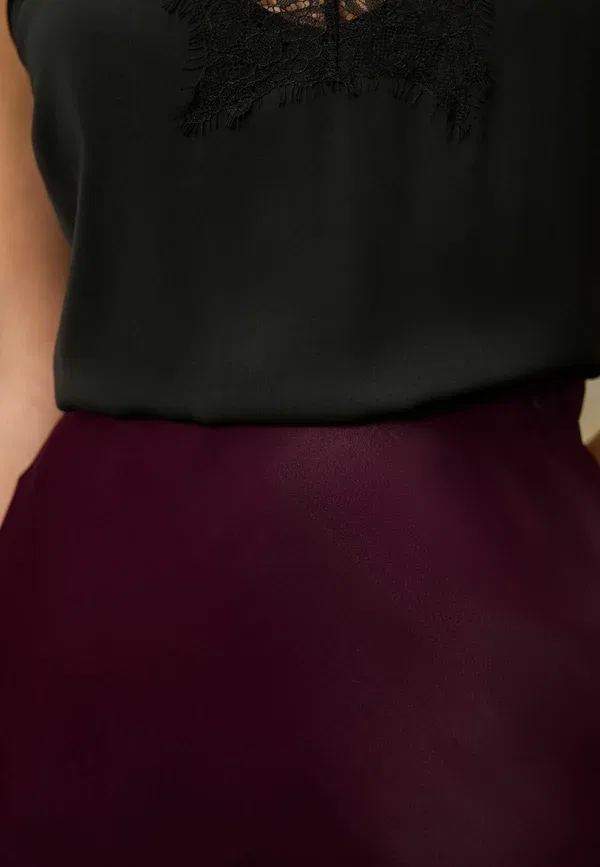 Юбка сатиновая Maxi Next, Burgundy Red, красный/бордовый