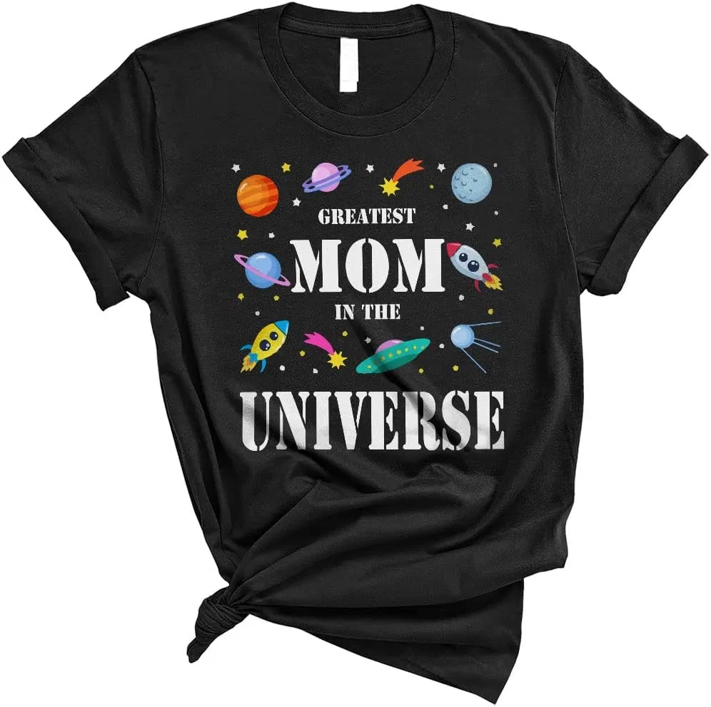 Мужская футболка с принтом Greatest Mom in the Universe Generic, Black