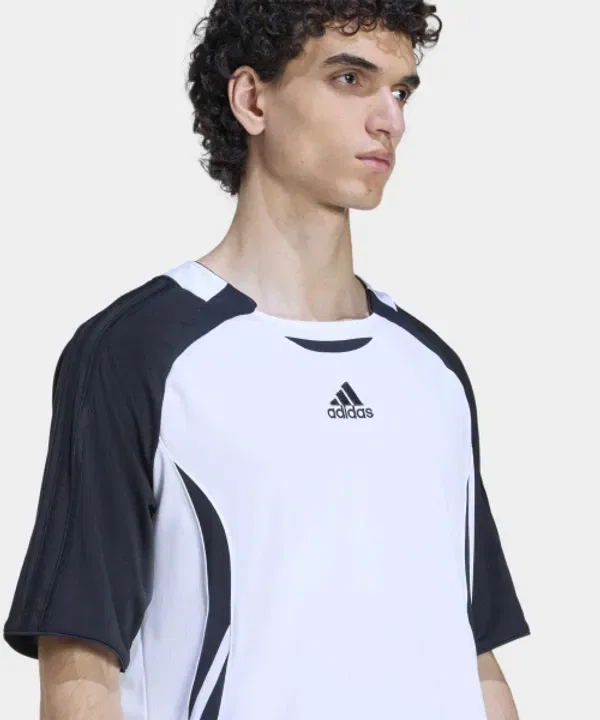 Футболка с принтом, Teamgeist, Adidas, белая — фото 3