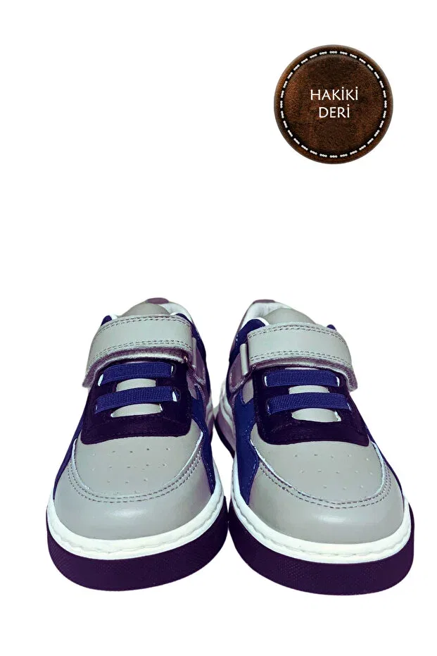 Детские туфли для мальчиков на липучке World Kids, Denim Gray