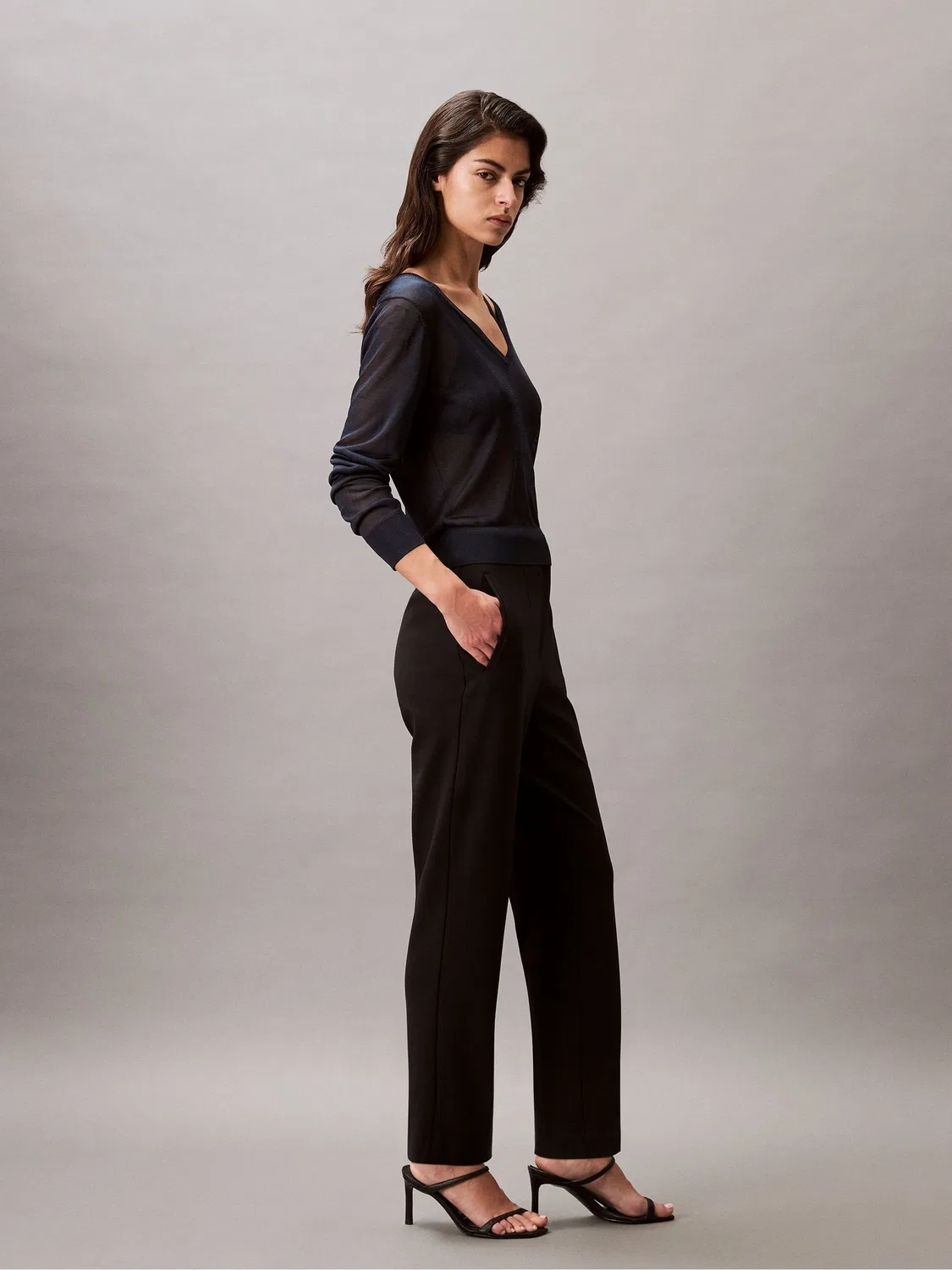 Брюки зауженные Calvin Klein Black — фото 3