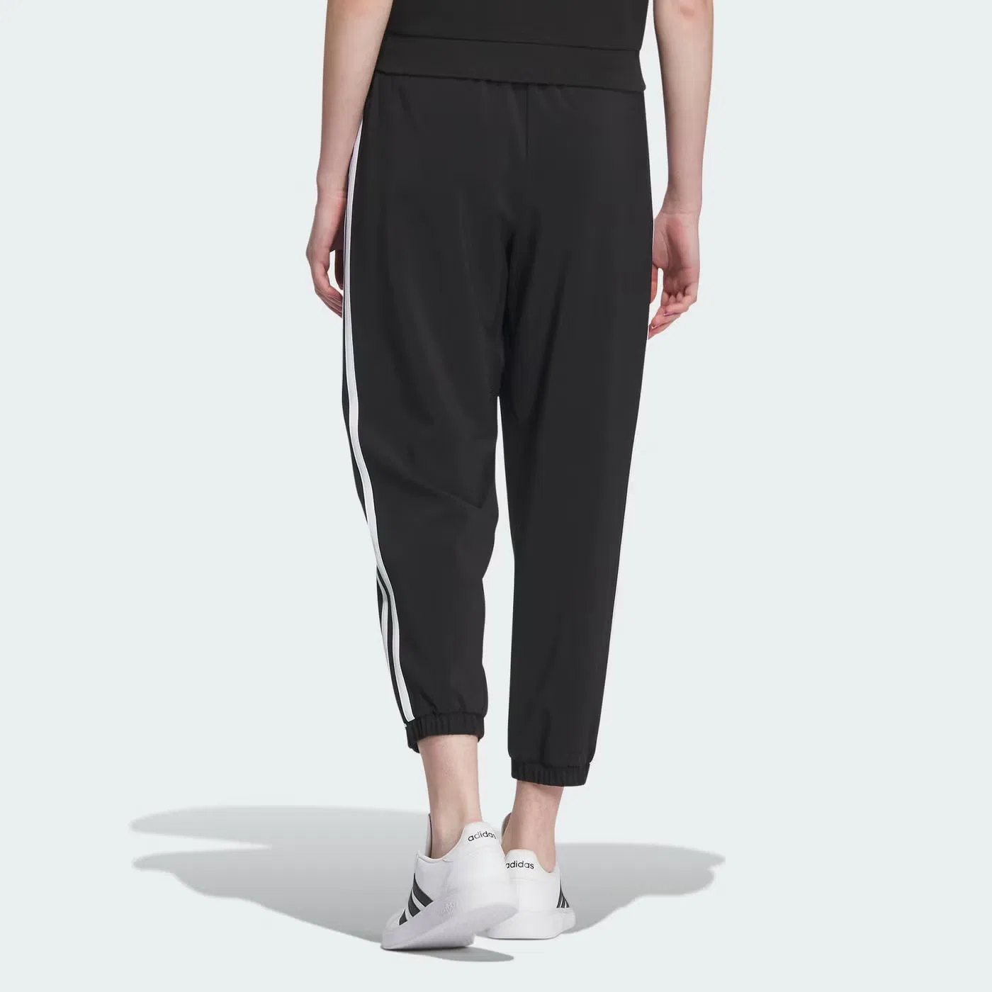 Штаны спортивные повседневные Adidas, черный — фото 3