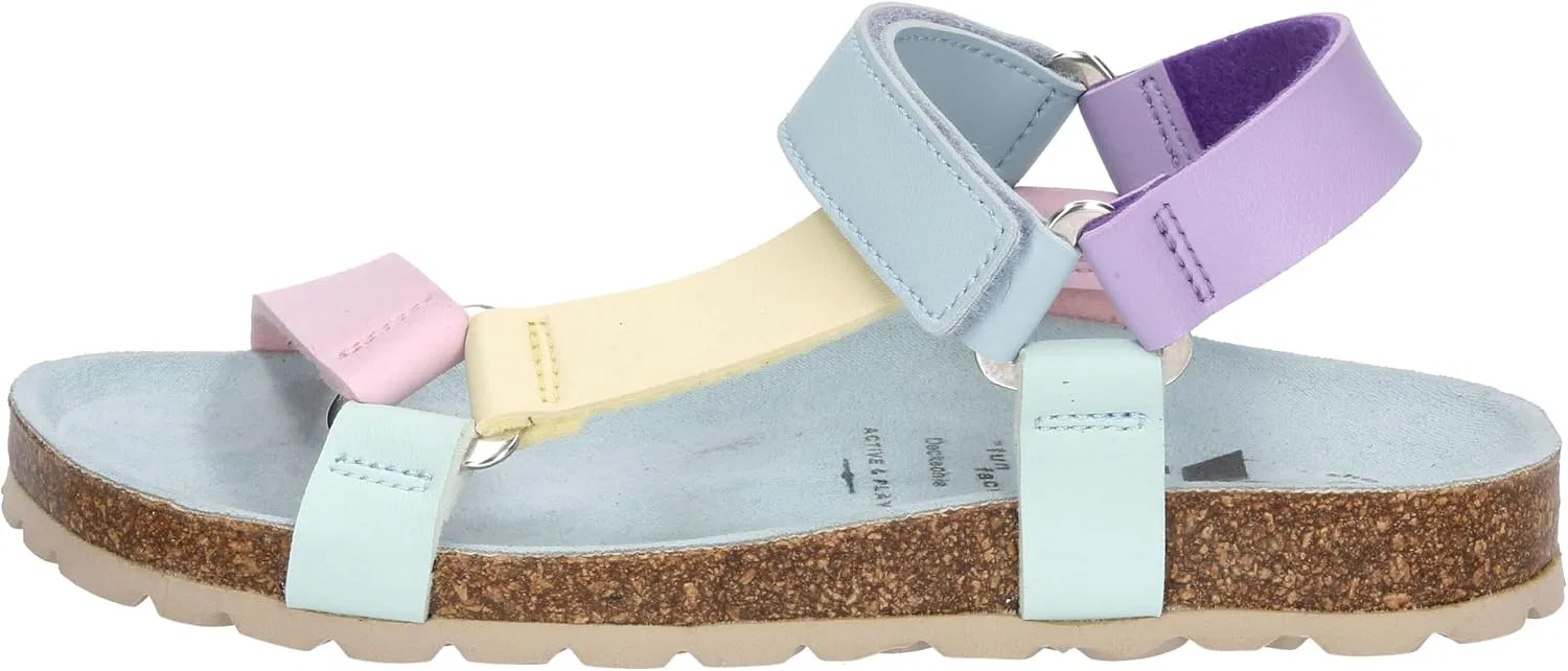 Детские тапочки-сандалии с регулируемым ремешком Lico Bioline Sandal, Multi-coloured — фото 2