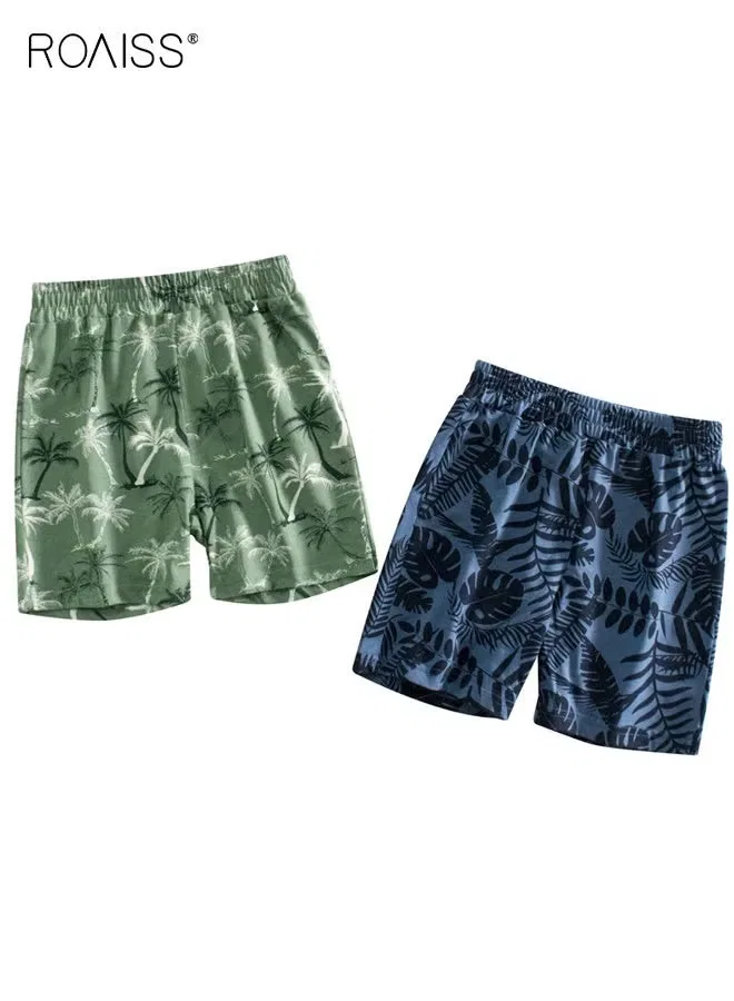 Шорты хлопковые комплект из 2 штук на резинке Roaiss — фото 2