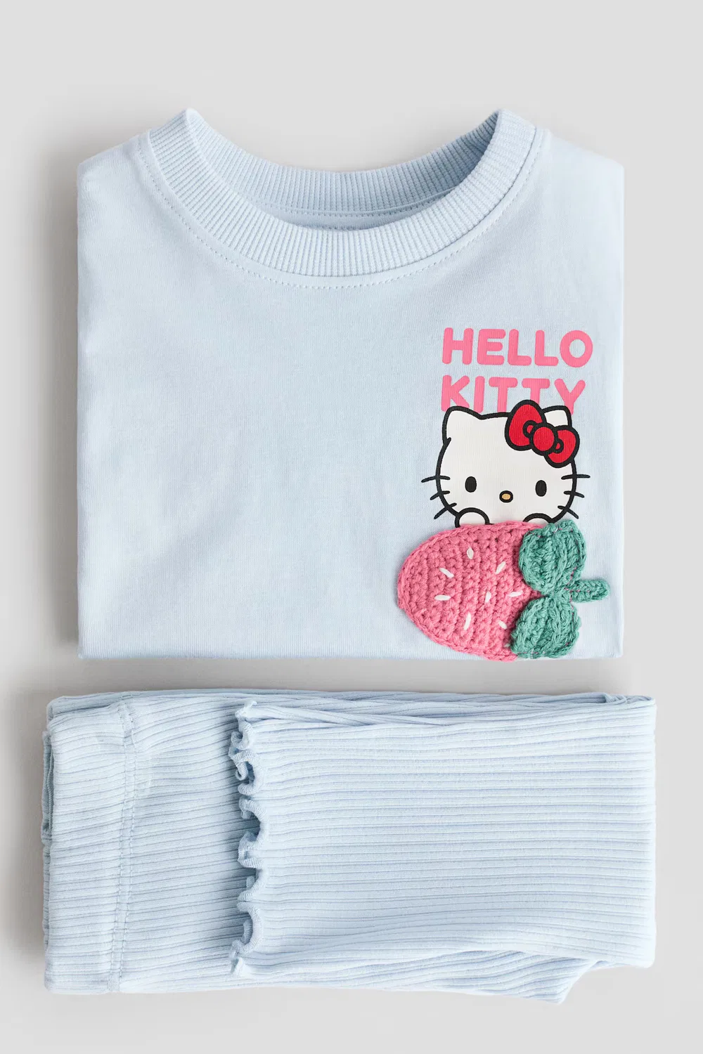 Комплект из 2 предметов из хлопка с принтом H&M, Hellblau/Hello Kitty — фото 2
