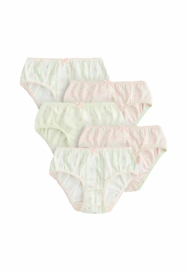 Трусы 5 шт в комплекте Floral Next, green pink, зеленый/розовый