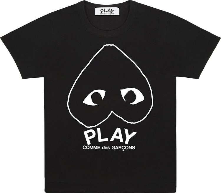 

Футболка Comme des Garçons PLAY Inverted Big Heart T-Shirt 'Black', черный