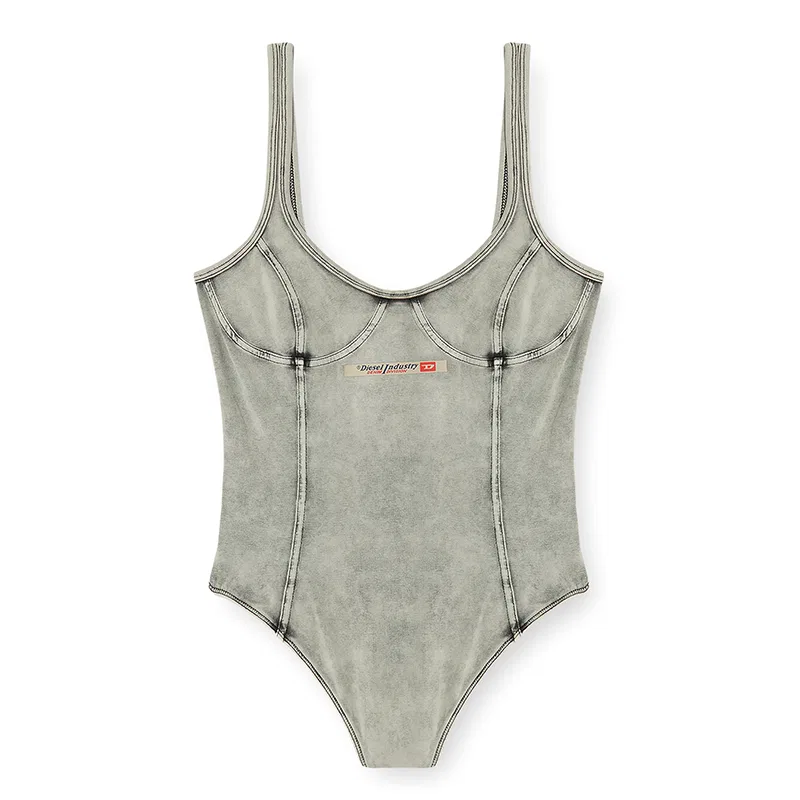 Женское боди без рукавов Phoebe-Dnm Scoop Neck DIESEL, Light Gray
