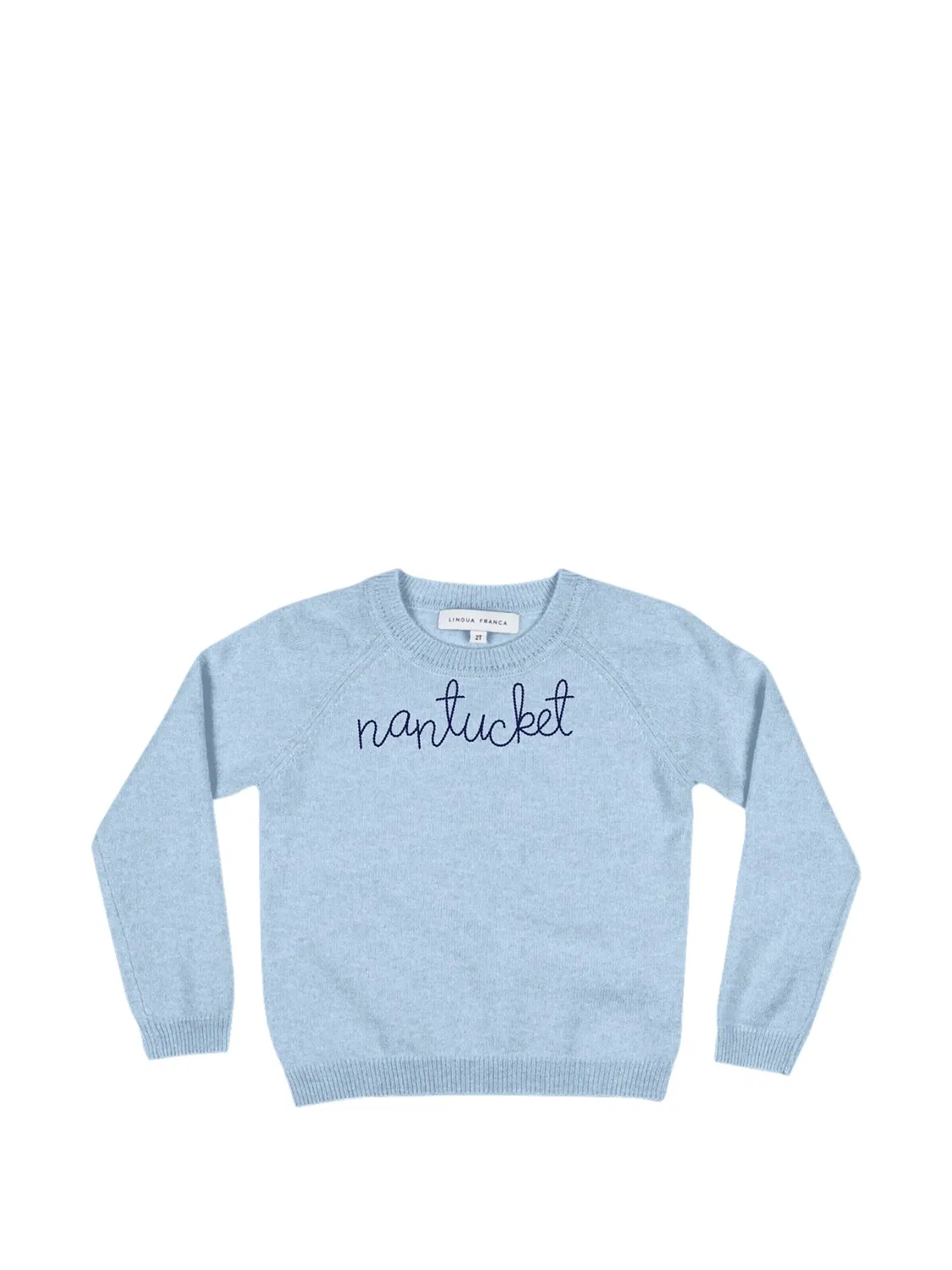 Свитер Nantucket с вышивкой Lingua Franca, синий