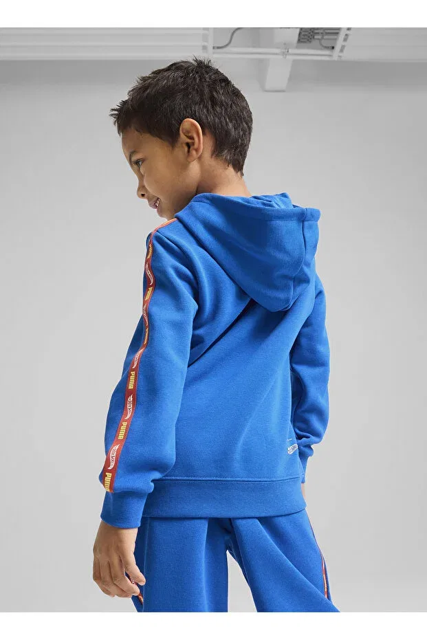 Детское худи для мальчиков с длинным рукавом Hot Wheels Hoodie Puma, Blue — фото 3