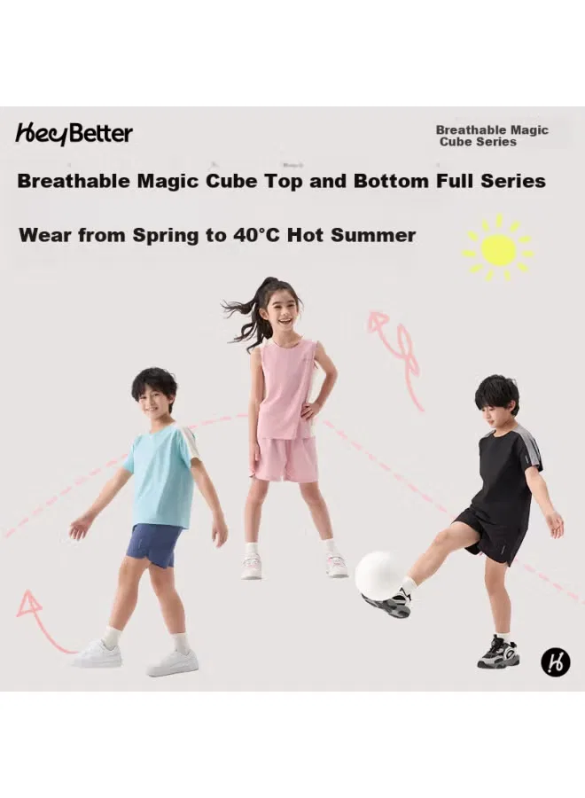 Лонгслив детский с дышащей кубической структурой Heybetter, лотос белый — фото 4