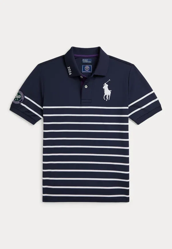 Футболка поло из джерси Wimbledon ballkid performance polo shirt Polo Ralph Lauren, темно-синий