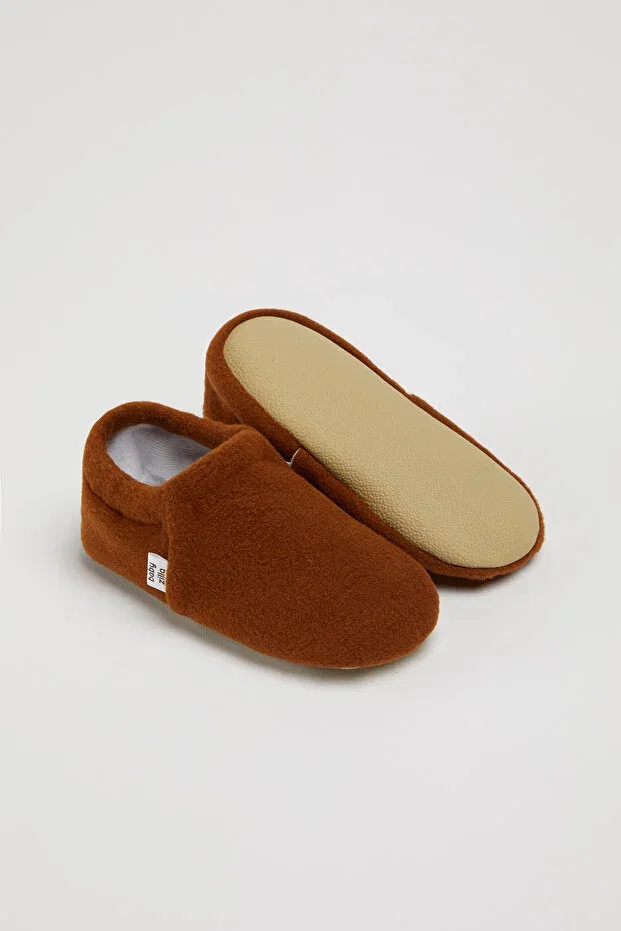 Детские пинетки из флиса с нескользящей подошвой Babyzilla, Brown — фото 2