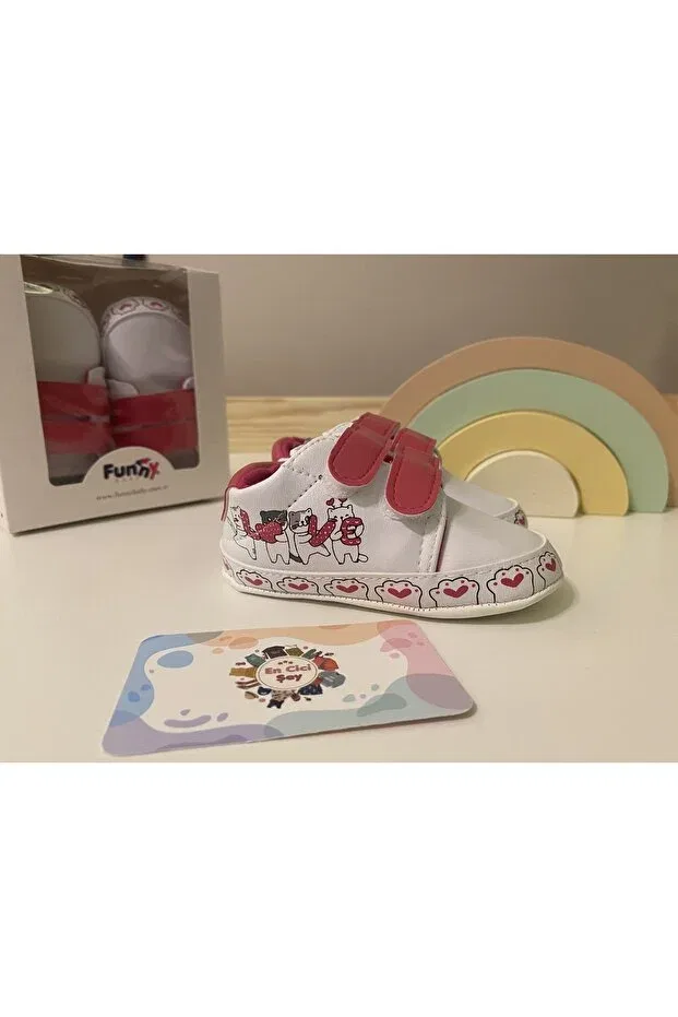 Детские пинетки для новорожденных без каблука Funny Baby, Fuchsia
