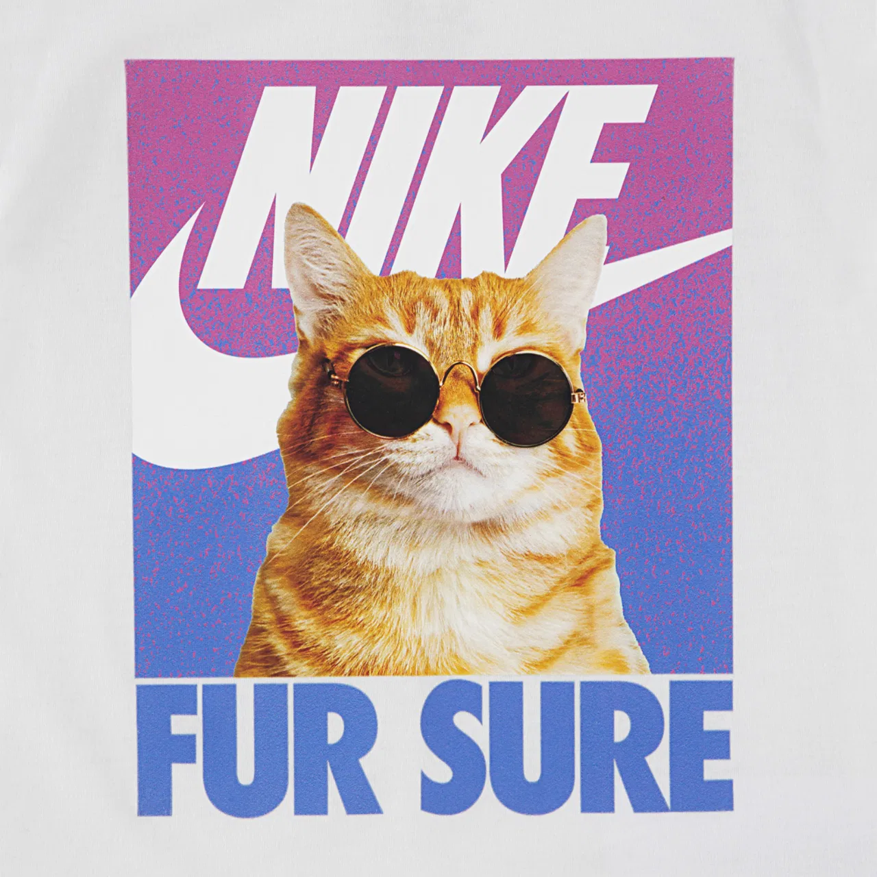 Футболка для девочек Fur Sure Nike, фиолетовый/белый — фото 3