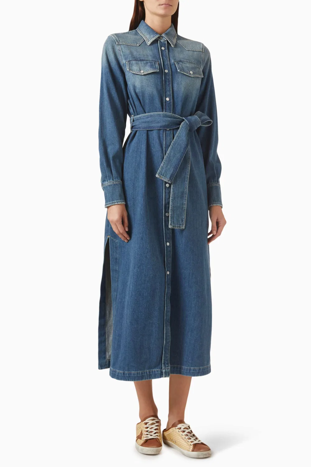Платье-рубашка с длинным рукавом Dana Shirt Dress GOLDEN GOOSE