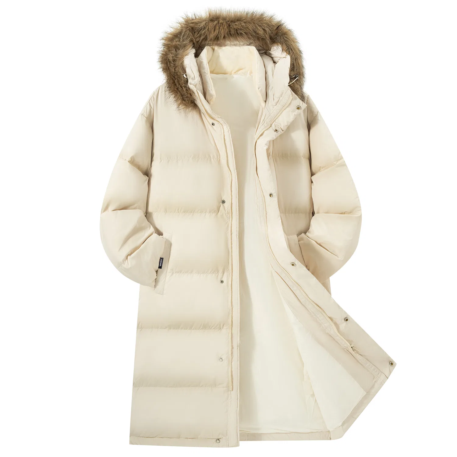 Детский пуховик с капюшоном AULDEY, Beige Apricot