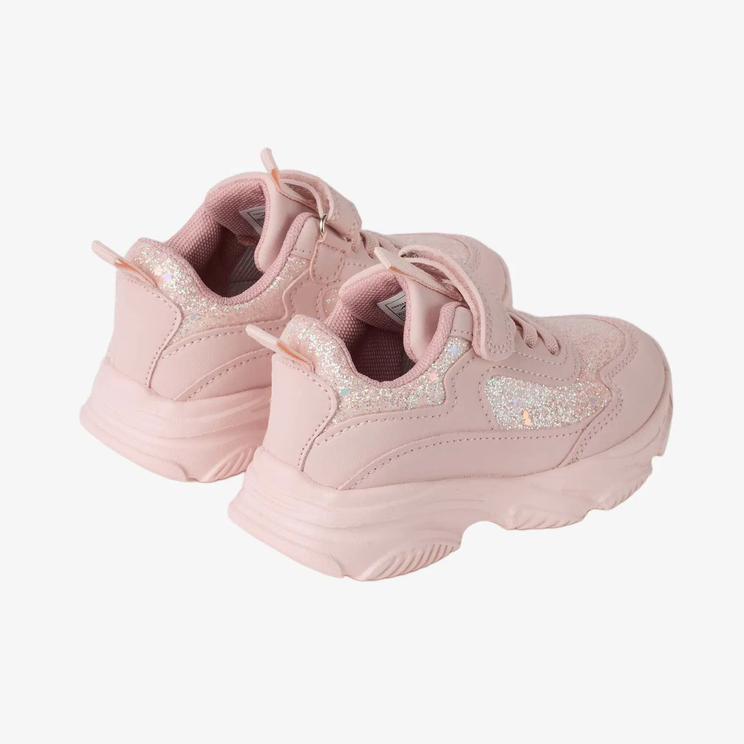 Детские кроссовки с липучкой Glittra Velcro Jr Swedemount, Rosa — фото 3