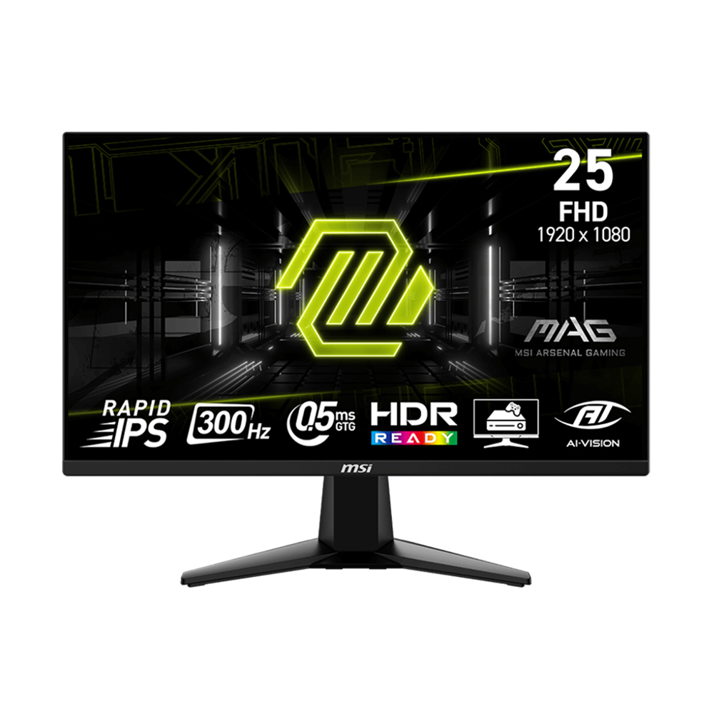 

Игровой монитор MSI MAG 255XF, 24.5'', 1920x1080, 300 Гц, Fast IPS, черный