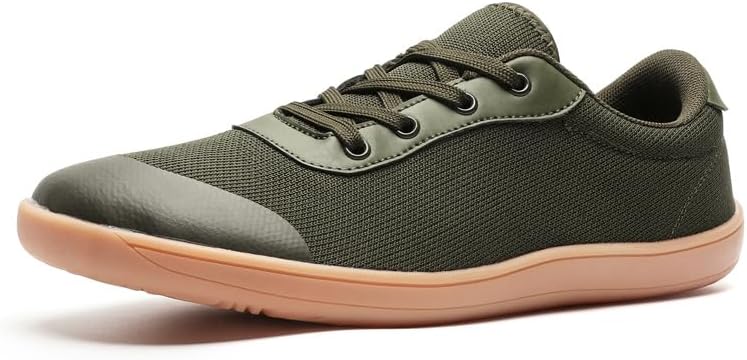 

Мужские кроссовки с широкой носочной частью, повседневные прогулочные туфли, вязаные кроссовки с нулевой амортизацией, минималистичные мужские кроссовки Generic, зеленый