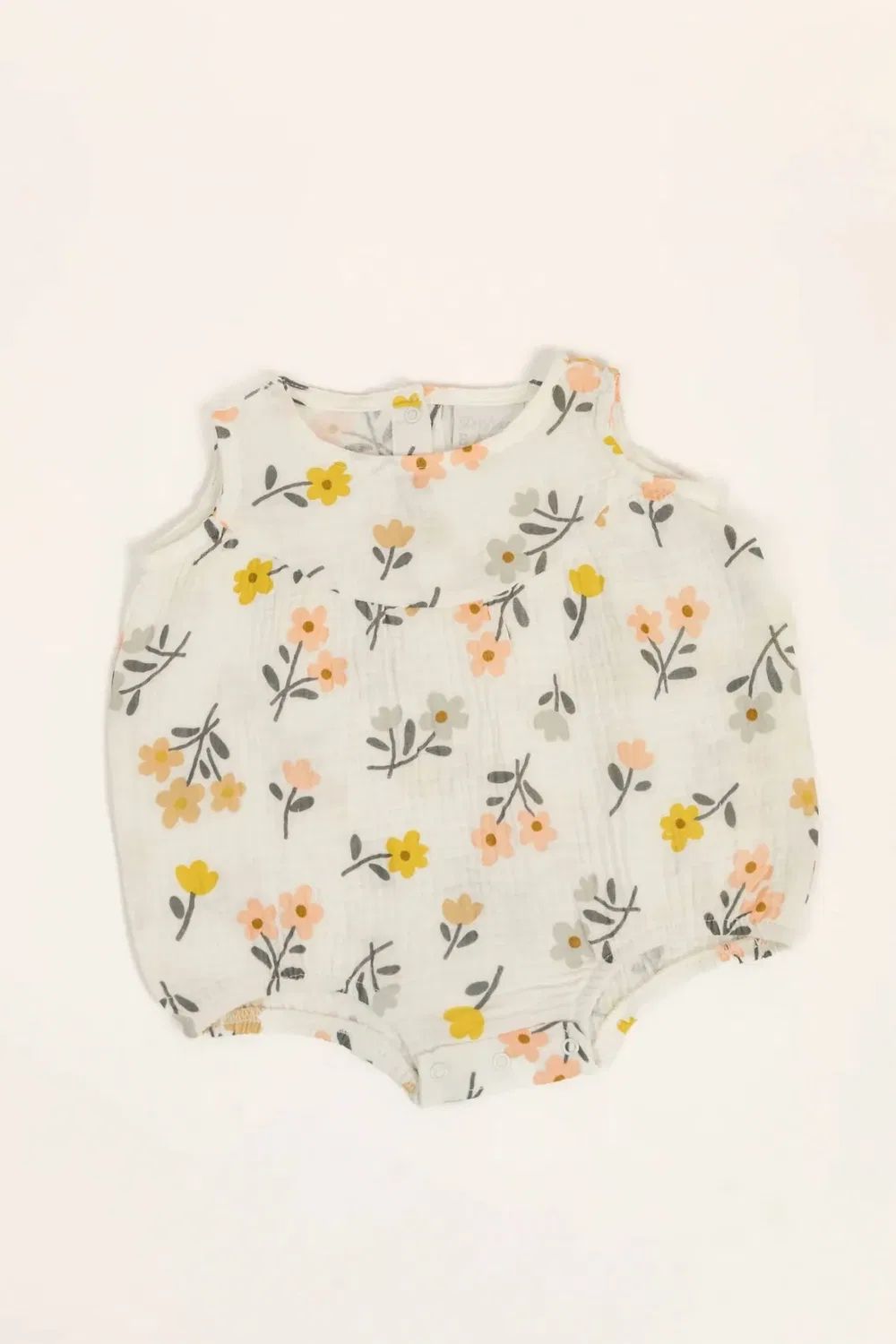Детский боди-комбинезон без рукавов с принтом Bubble Sleeveless Romper In Floral Santa Barbara Design Studio — фото 2
