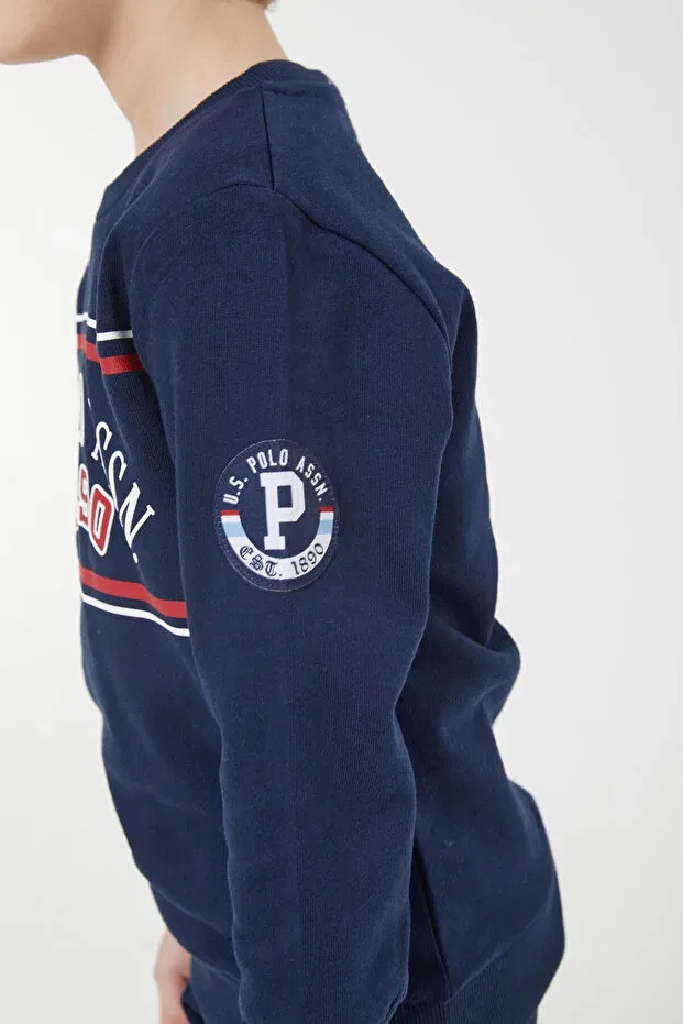 Детский спортивный комплект для мальчиков с принтом U.S. Polo Assn., Navy Blue — фото 4