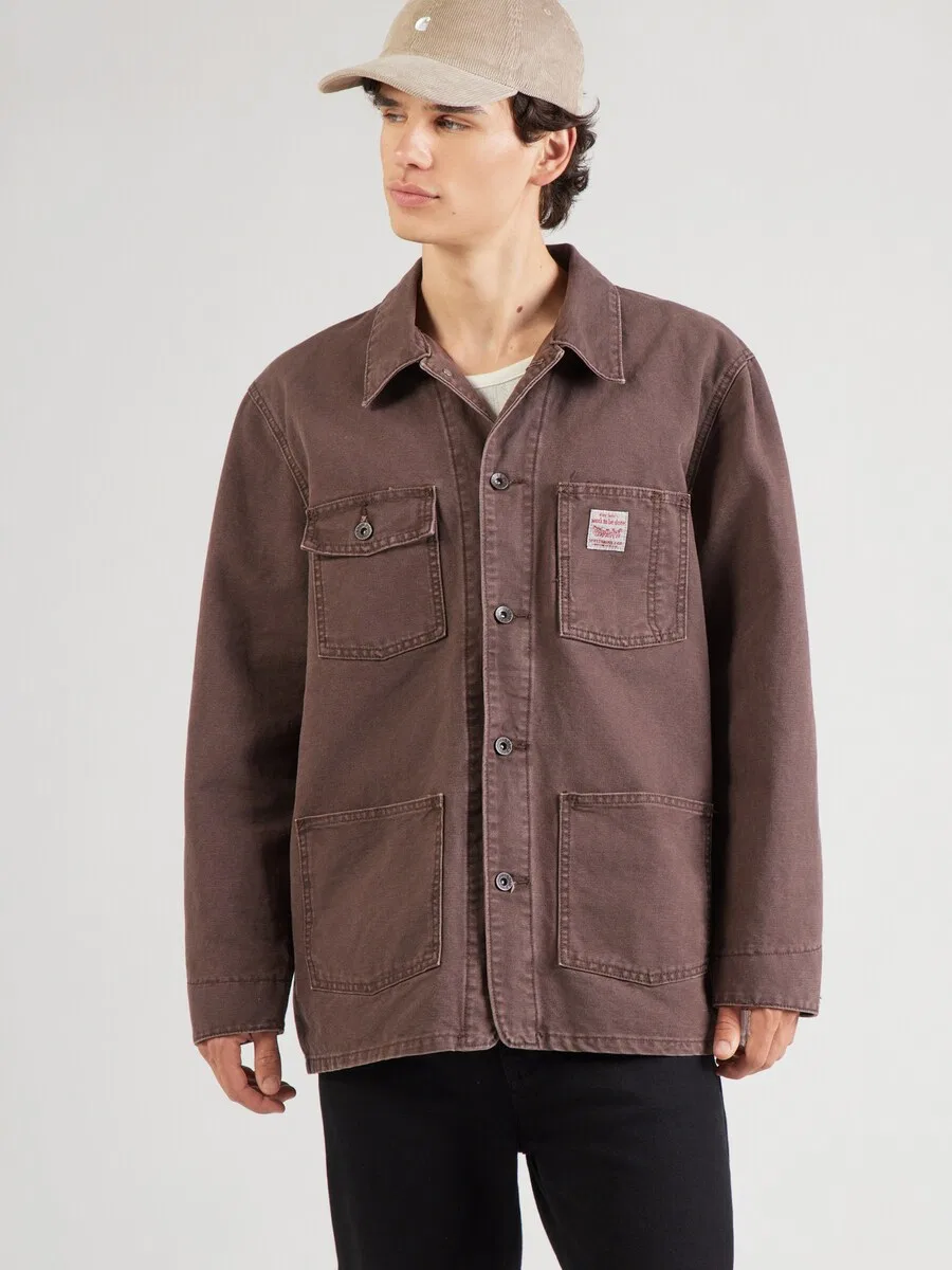 Куртка LEVI'S Between-Season Jacket 'Berkley' шоколадного цвета — фото 2