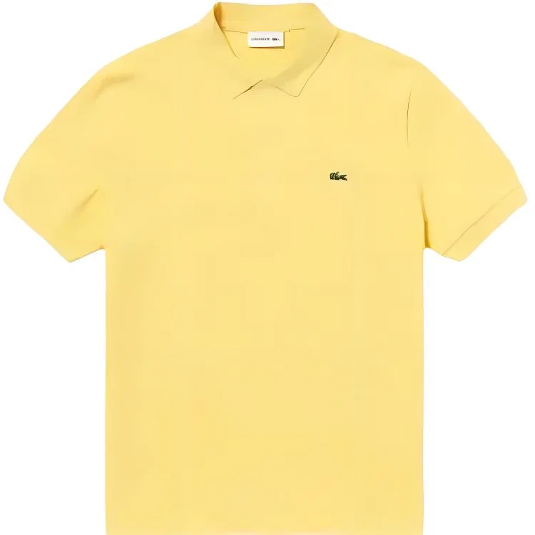 Мужская поло Lacoste Original L.12.12 Piqué Short-Sleeved Polo Shirt, Narcissus Yellow-C7T