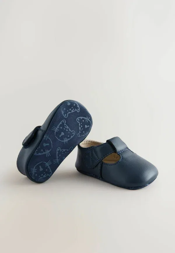 Ботинки кожаные Regular fit - baby shoes Next, темно-синий — фото 2