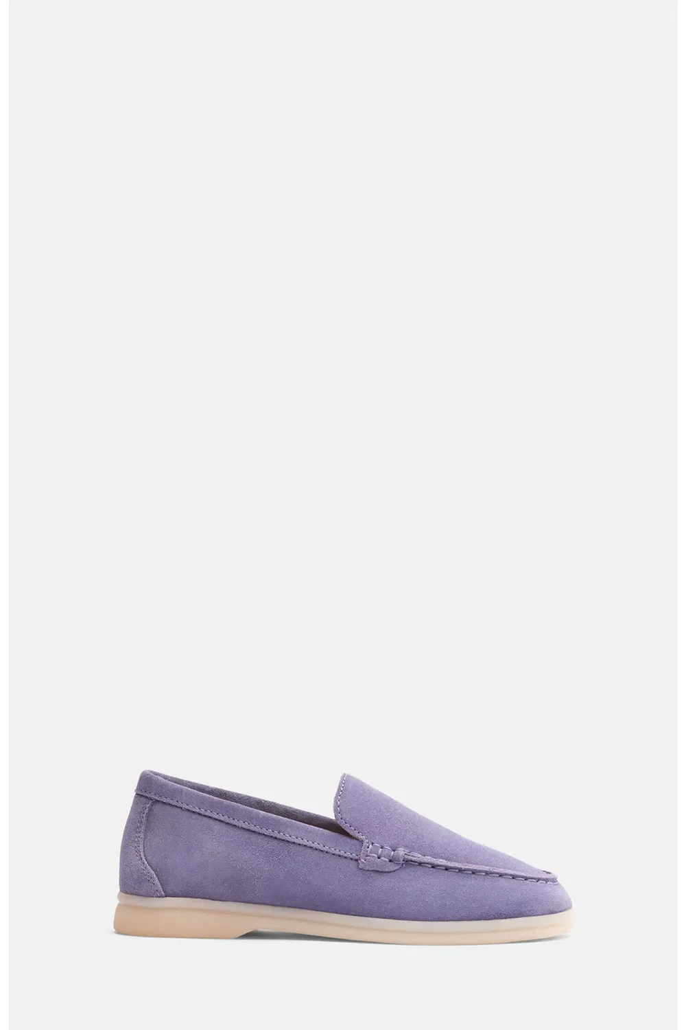 Детские туфли лоферы на резиновой подошве Ludovica SCAROSSO, Purple - Suede