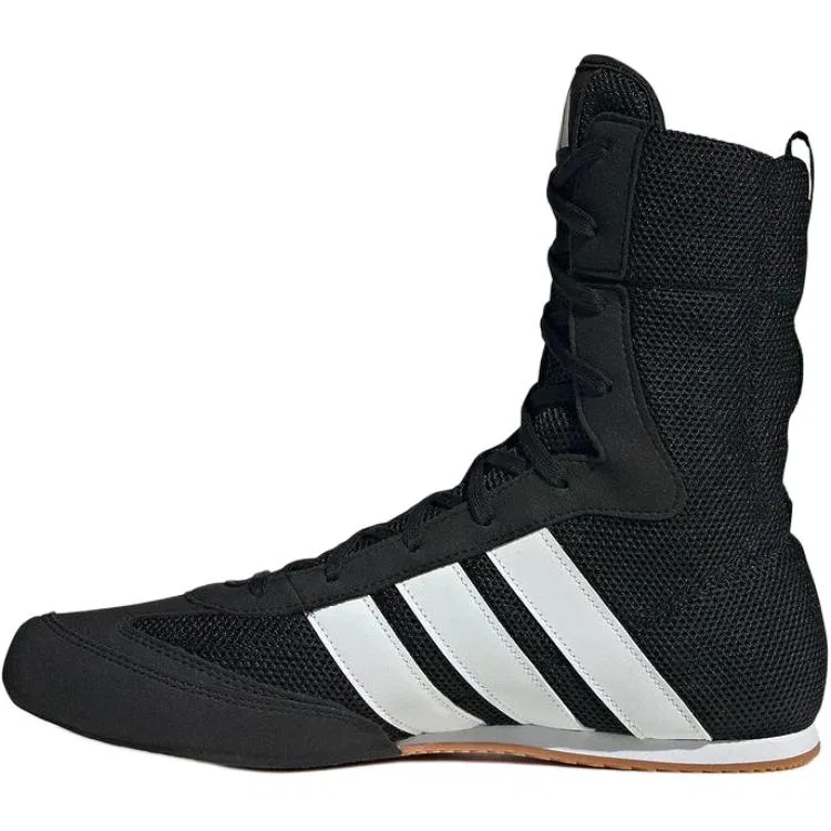 Детские кроссовки для тренировок высокие Adidas Box Hog, Black/White