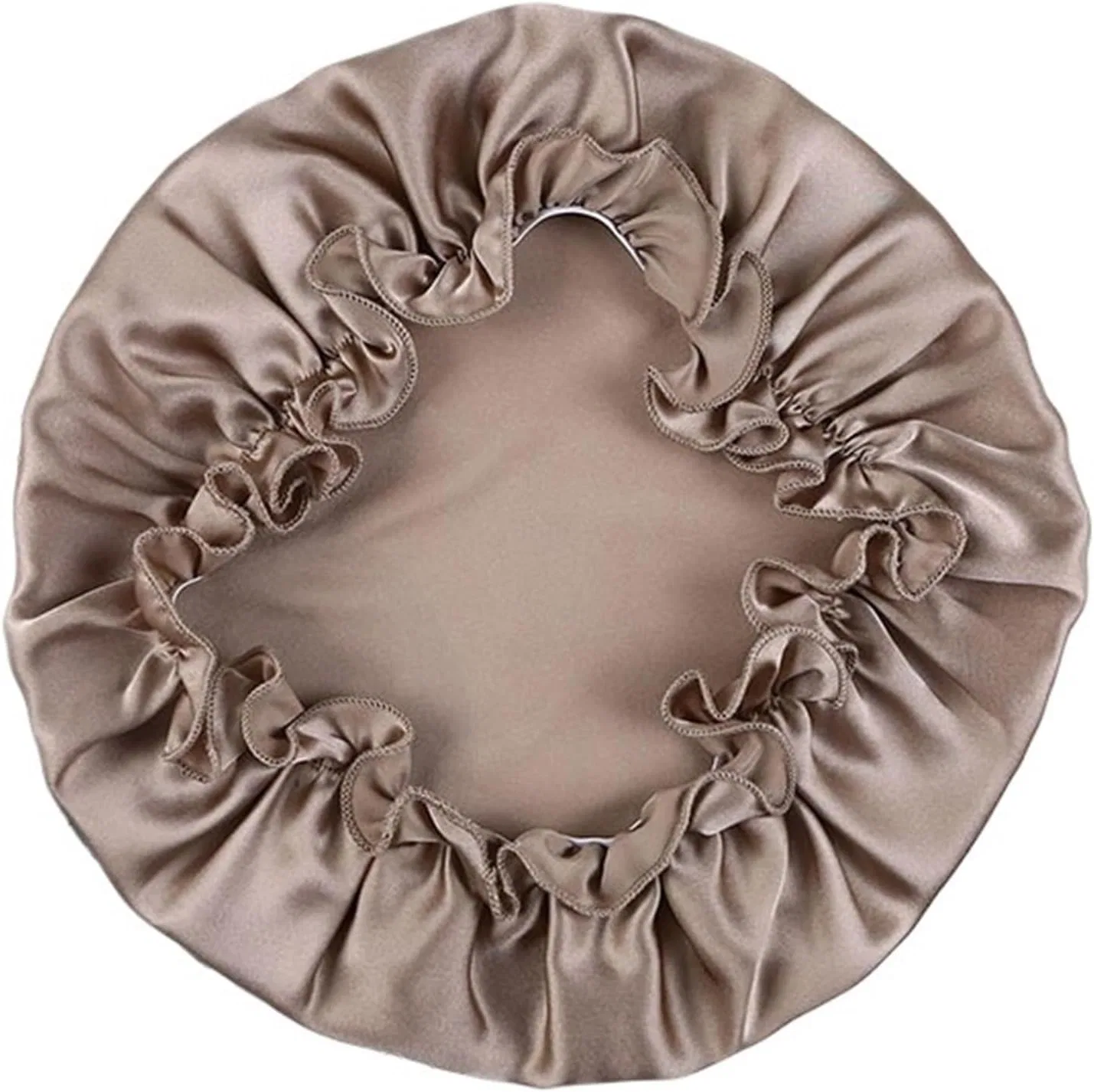 Шапочка для сна шелковая DYYEUAVT, 16 Momme, L, Taupe