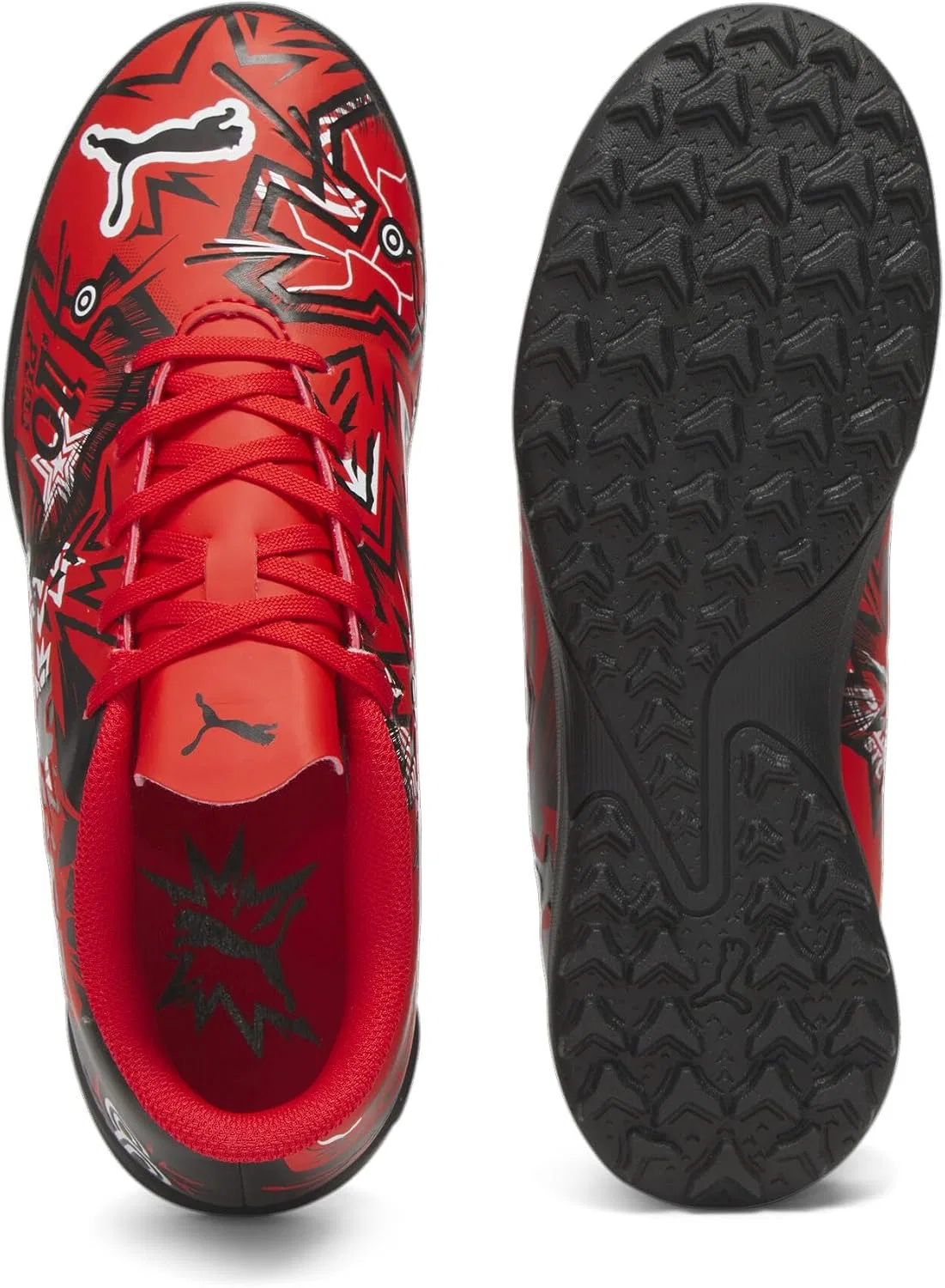Детские кроссовки для девочек Ultra Play PUMA, Puma Red-Puma Black-Puma White — фото 3