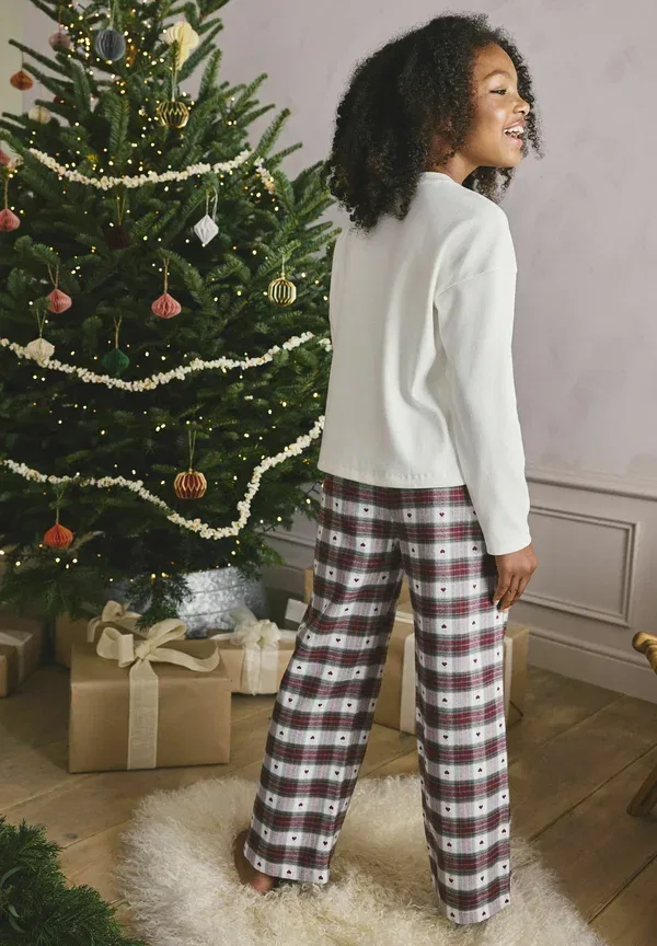 Комплект пижамы с принтом Checked, Christmas set, Next, красный/зеленый в клетку — фото 3