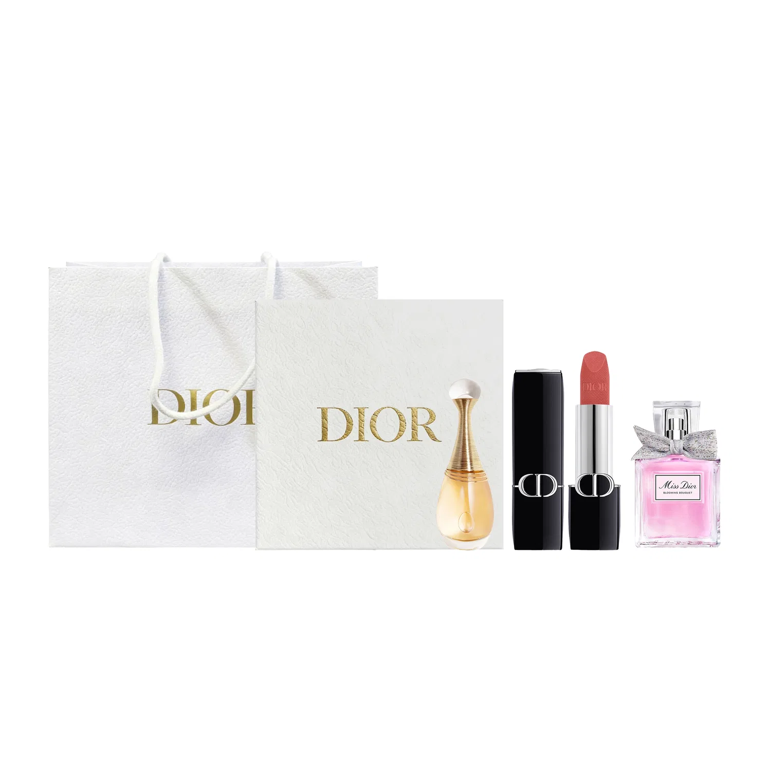 Женский набор косметики Dior 772 Velvet, Realme Perfume 5ml, Floral Sweetheart 5ml, DIOR, Black