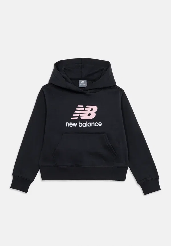 Худи с принтом Stacked logo New Balance, Caviar, цвет caviar — фото 3