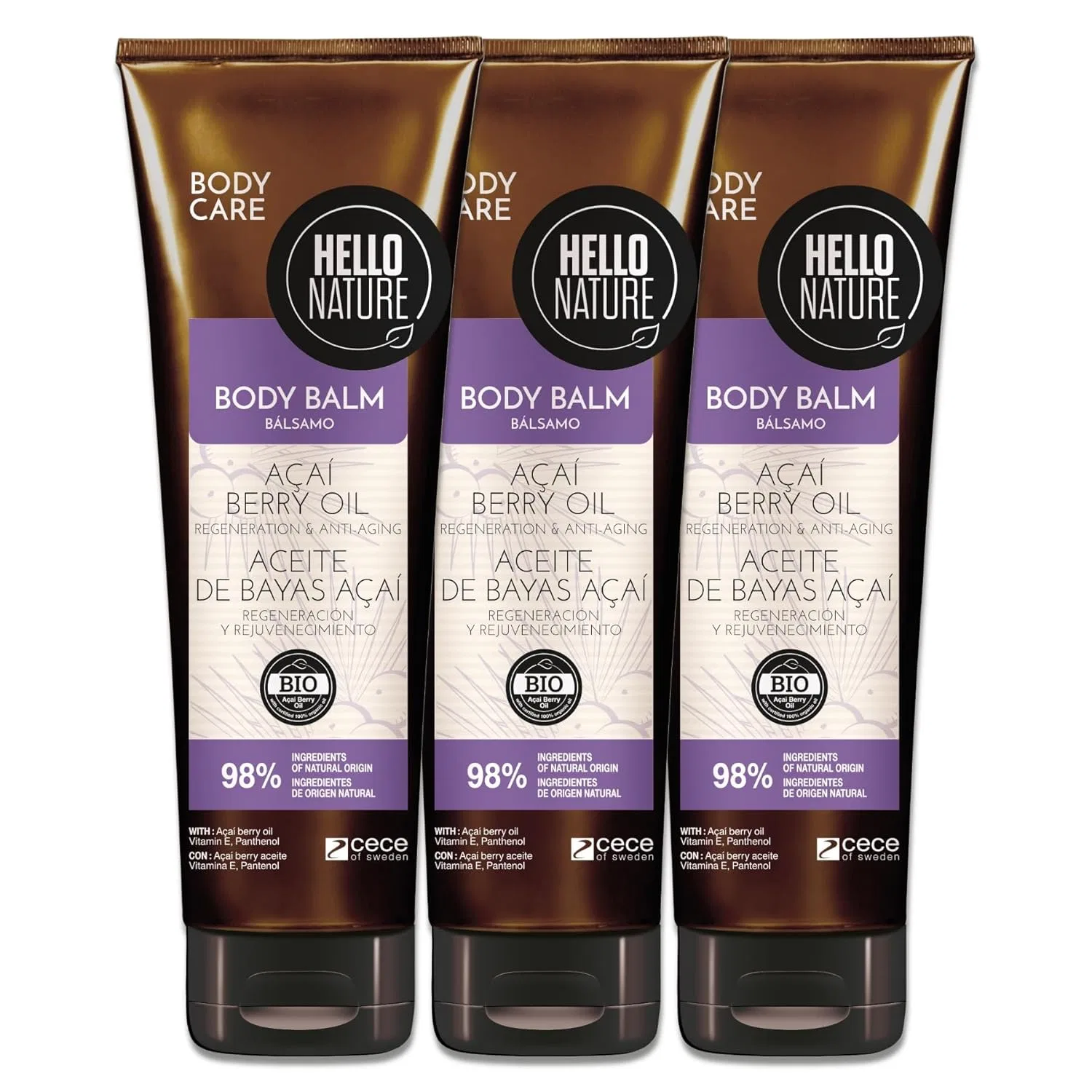 Набор Body Balm с Acai-маслом P-Beauty, 3x250 мл P-Beauty Cosmetic Accessories
