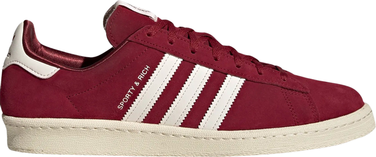 Кроссовки Adidas Sporty & Rich x Campus 80s 'Collegiate Burgundy', красный - фото