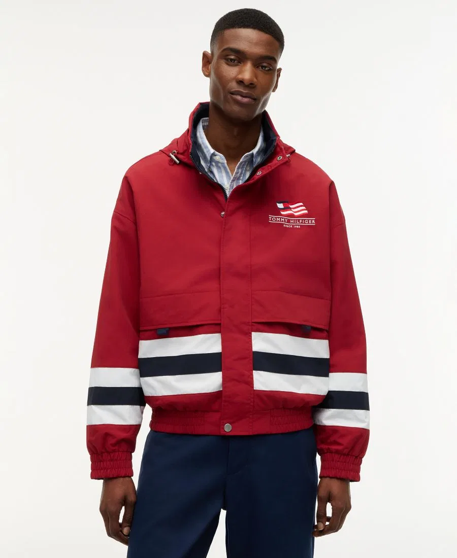 Мужская куртка с воротником-стойкой Reversible Regatta Jacket Tommy Hilfiger, Regatta Red