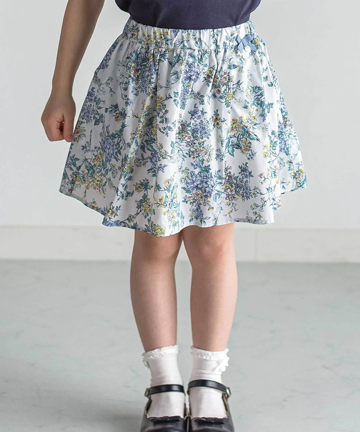 Детская юбка с принтом Liberty, с шортами, модель Celine Tartine et Chocolat, Blue
