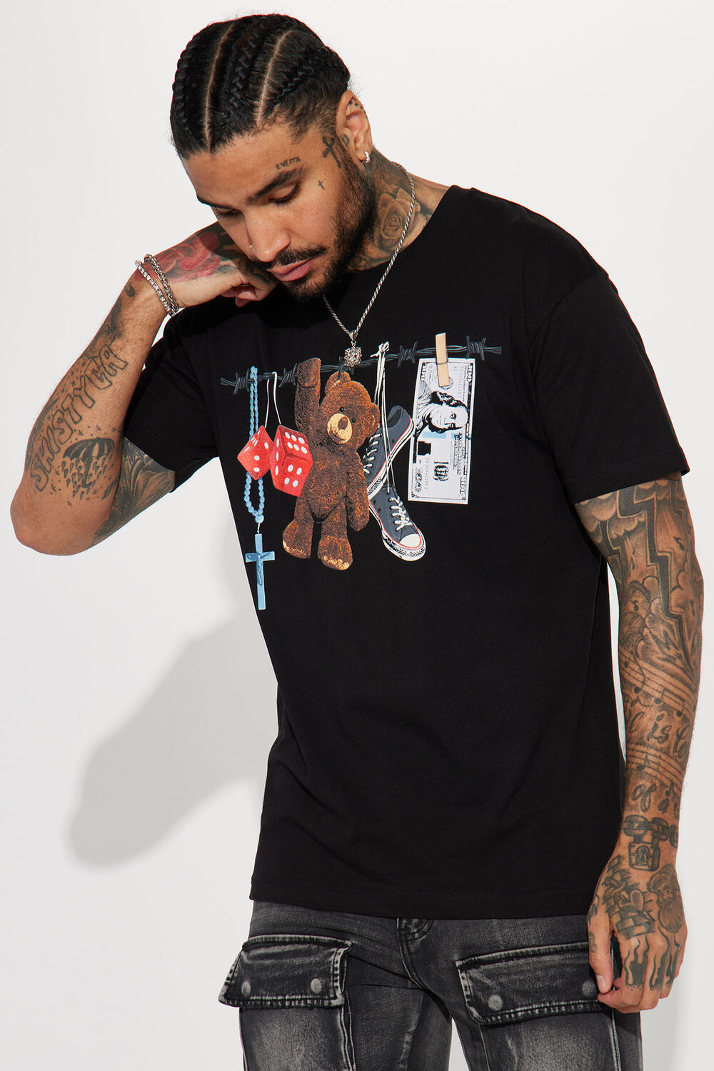 

Футболка Fashion Nova FNP1178KICKINIT, черный