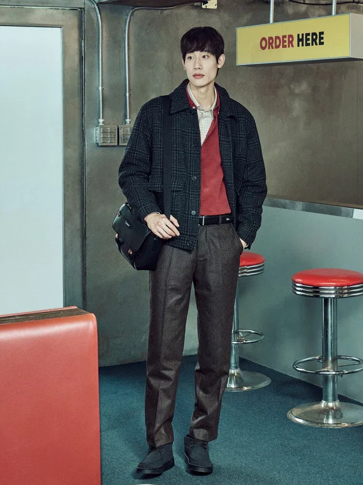 Чиносы прямого кроя LACOSTE, Dark Brown