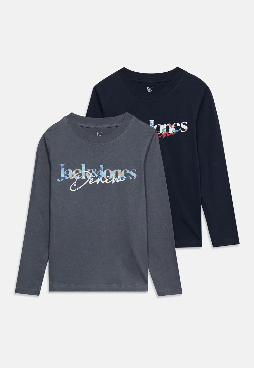 Комплект из двух футболок Jjtom с круглым вырезом и длинными рукавами Jack & Jones Junior, Navy — фото 3