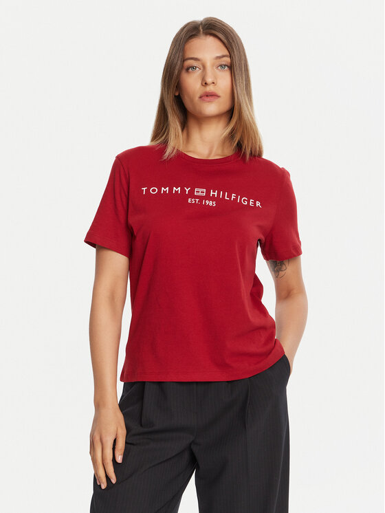 

Футболка regular fit WW0WW40276 Tommy Hilfiger, красный