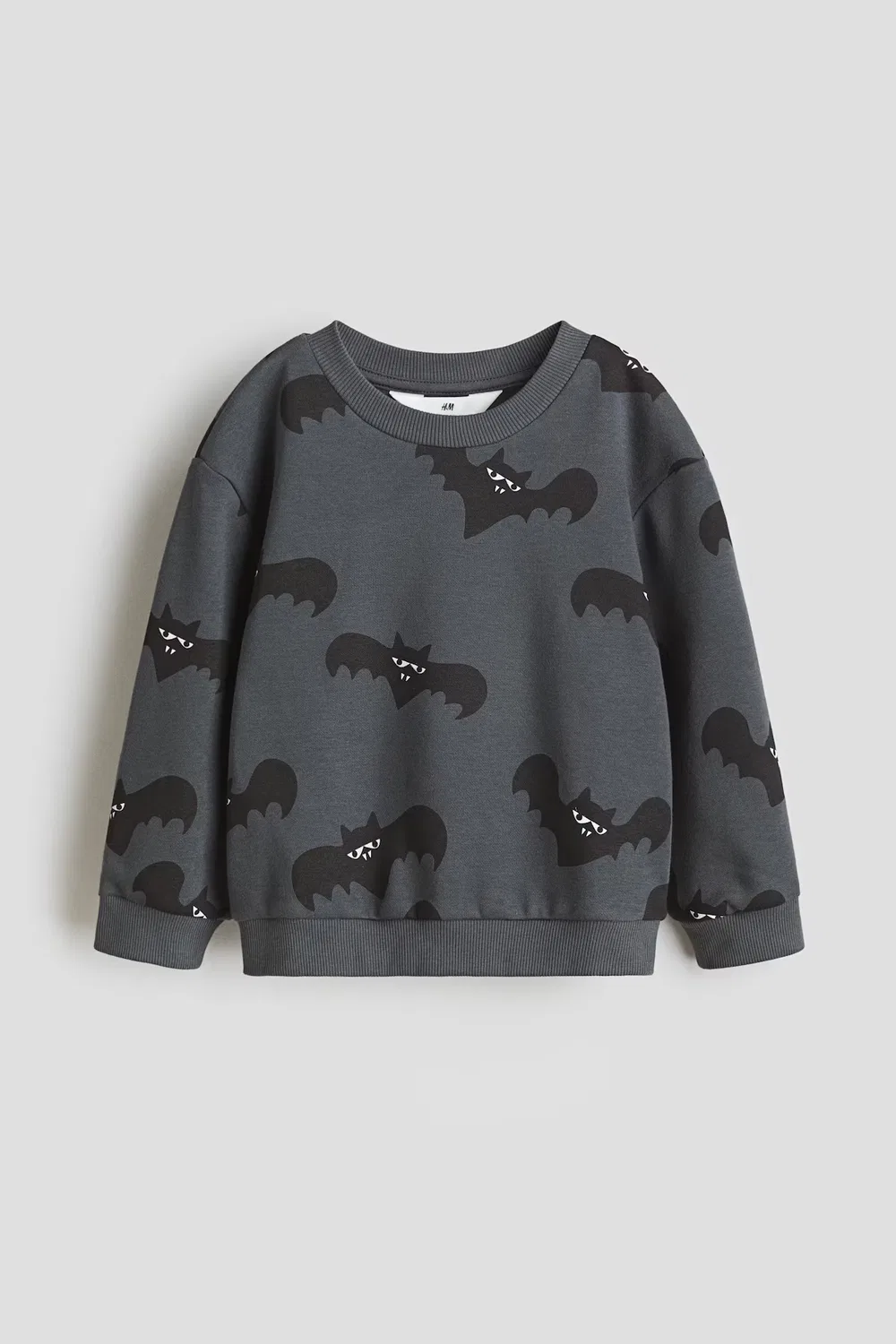 Толстовка H&M, Dunkelgrau/Fledermäuse