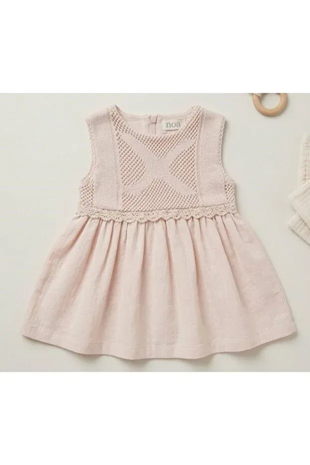 Детский комплект платьев с длинным рукавом Noynoy Baby, Powder — фото 3