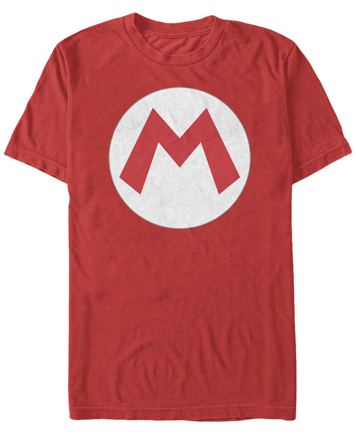 

Мужская футболка с коротким рукавом с логотипом nintendo super mario big m Fifth Sun, красный